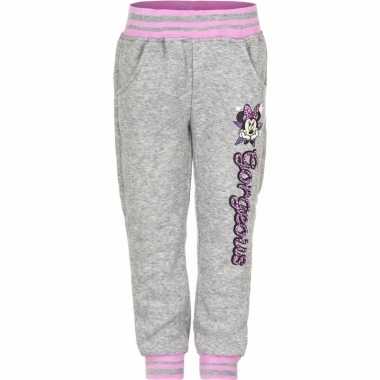 Grijze minnie mouse trainingsbroek